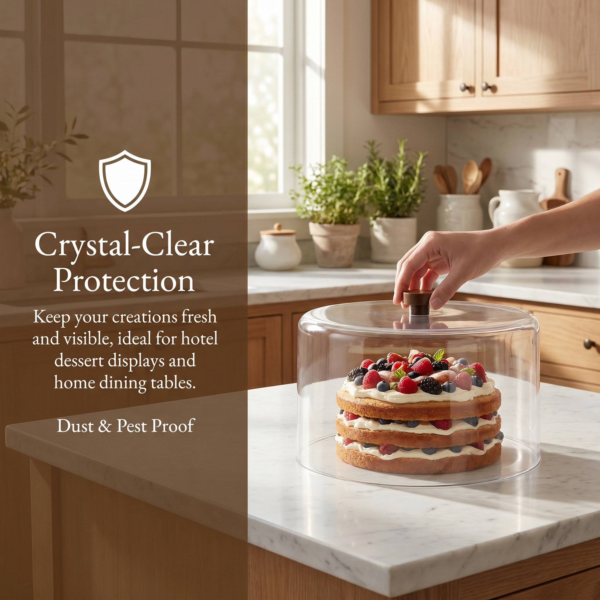 Clear Cake Dome Cover 11 Inch  - đánh giá và giá Plastic Dome Clear