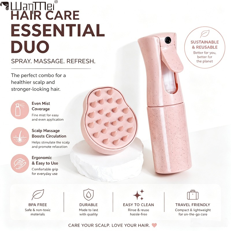Hair Care Set Refillable Fine  - đánh giá và giá Misting Bottle Fine