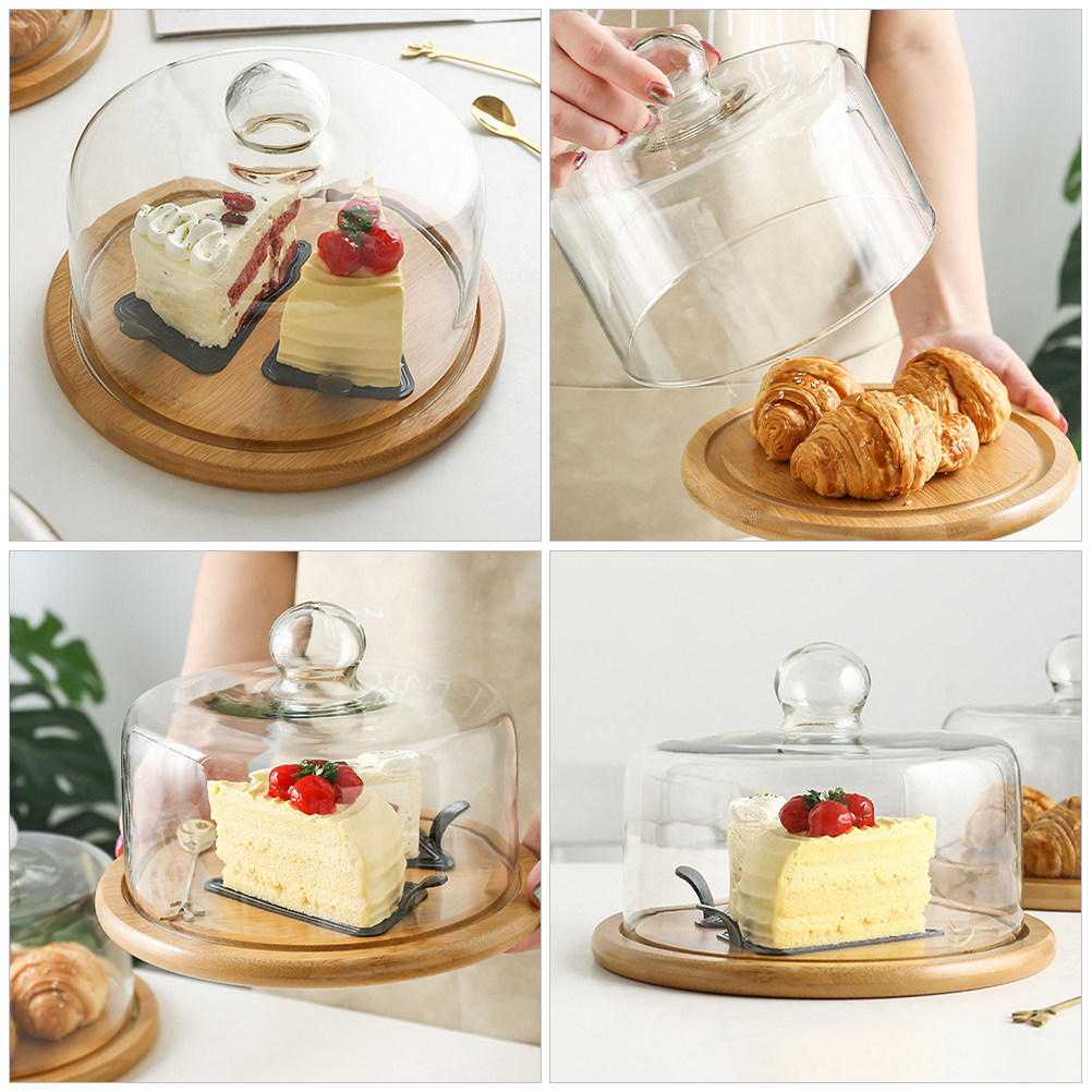 18Cm Clear Glass Cake Dome Cov - đánh giá và giá Plastic Dome Clear